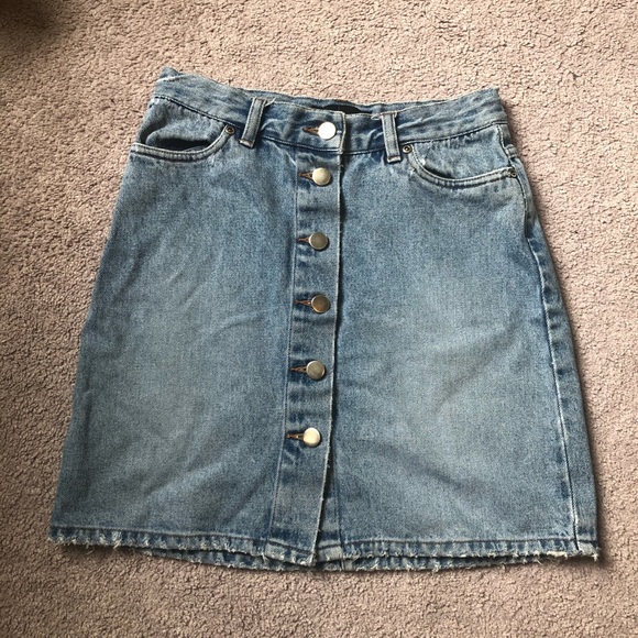 Mini faded Jean skirt - Picture 3 of 5